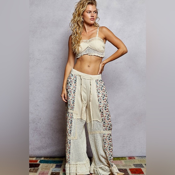 POL “ Moonlit Ruffle Pants “ | Natural - Picture 2 of 5